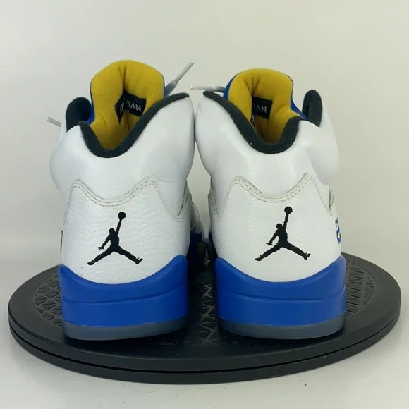 Nike Air Jordan 5 Retro 'Laney' 2013 White/Blue 136027-189 Men's Size 8 - Picture 6 of 12